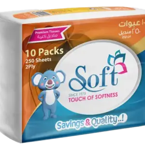 مناديل ورقية سوفت 250منديل*