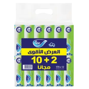 مناديل ورقية فاين فلافي 170منديل*